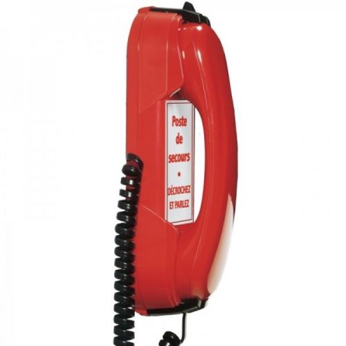 Depaepe HD2000 IP Urgence 3 (Rouge) Téléphone d'urgence Protocole