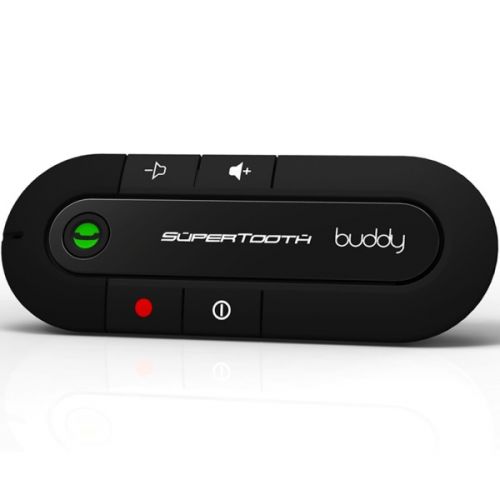 Kits mains libres bluetooth voiture Supertooth Buddy + chargeur