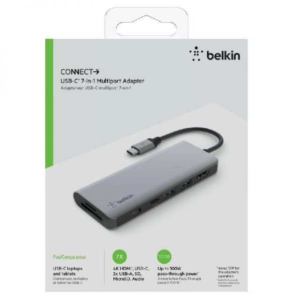Belkin adaptateur USB-C multiports 7-en-1