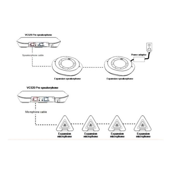 AVer - Paire de microphones d'extension pour VC520