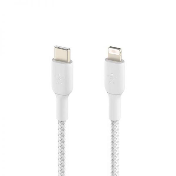 Belkin câble Lightning USB-C blanc 1m
