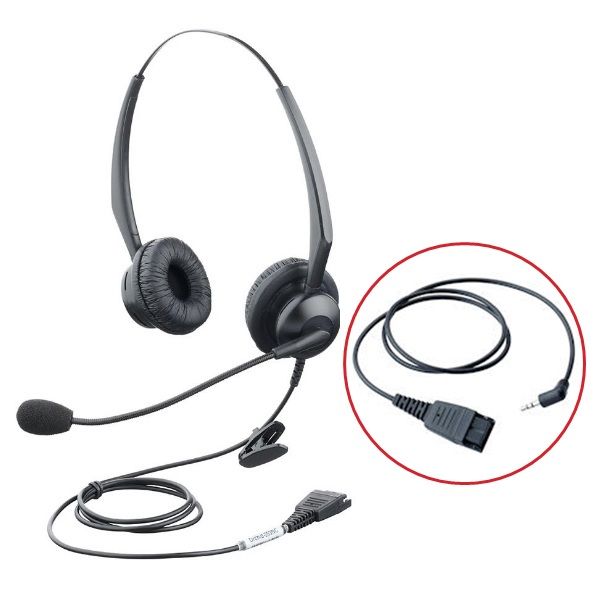 Casque filaire binaural Orchid HS203 avec connexion Jack 2.5mm