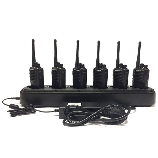 6 Dynascan L88 walkietalkies + lader met 6 plekken (3)
