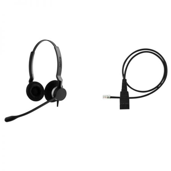 Jabra BIZ 2300 QD Duo + câble Quick Disconnect