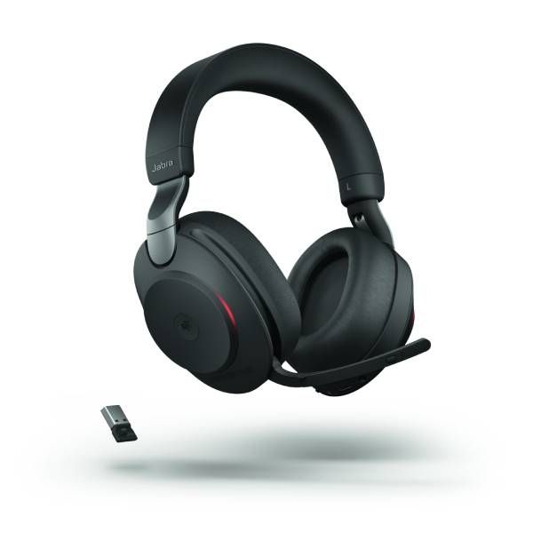 Jabra Evolve2 85 MS Duo Noir USB-A avec base