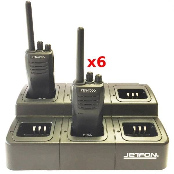 Pack 6 Kenwood TK-3501 + Chargeur 6 alvéoles