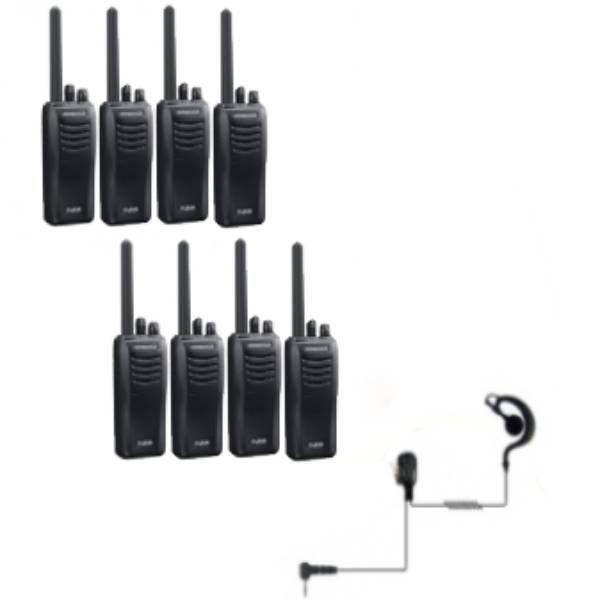 Kenwood TK-3501 - 8 packs + 8 oreillettes PTT