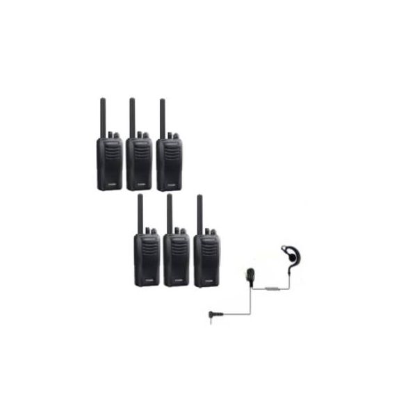 Kenwood TK-3501 - 6 packs + 6 écouteurs PTT