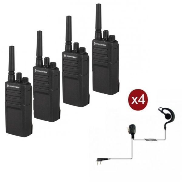 Pack de 4 Motorola XT420 + 4 Oreillettes PTT