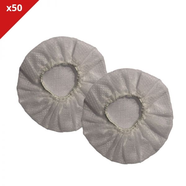 Onedirect - Charlottes hygiéniques blanches - 50 unités