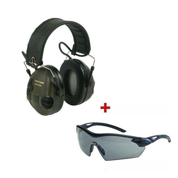 3M Peltor SportTac + Lunettes balistiques MSA Racers