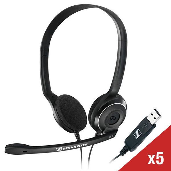 Pack de 5 casques USB EPOS PC 8