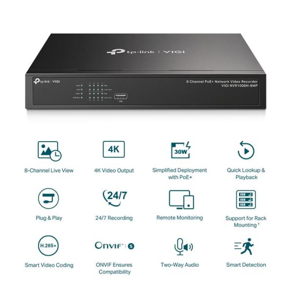 TP-Link VIGI NVR1008H-8MP 
