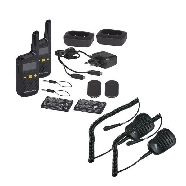 pack Motorola XT185 + 2 x JD500 MT HP Speaker en Microfoon