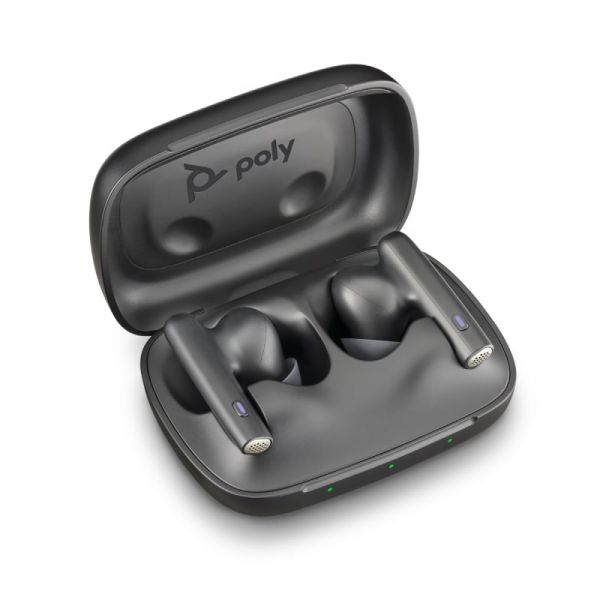 Poly Voyager Free 60 UC USB-C MS écouteurs sans fil avec boîtier noir