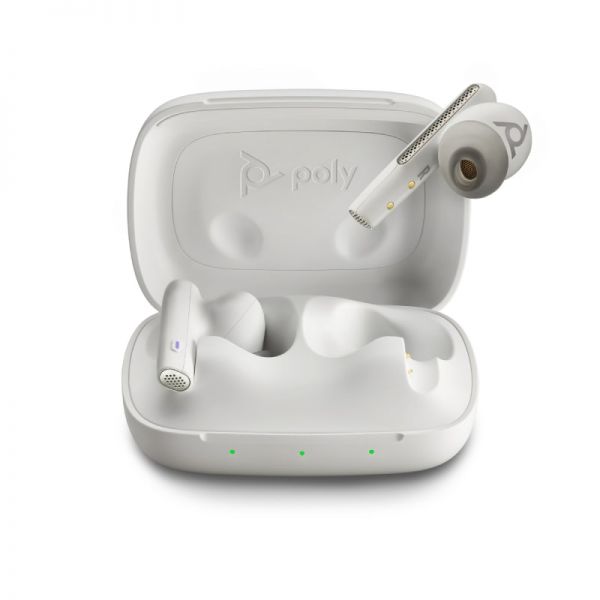 Poly Voyager Free 60 USB C MS écouteurs sans fil avec boîtier Blanc