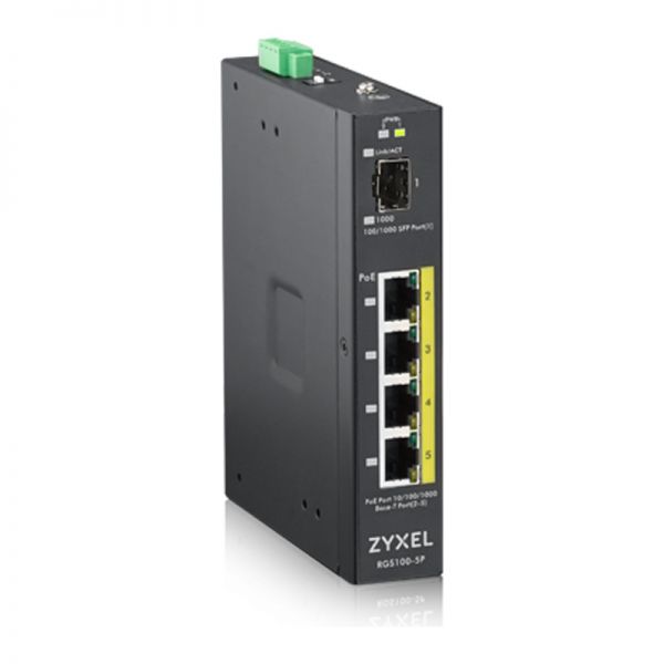ZYXEL RGS100-5P Commutateur Robuste Non Géré