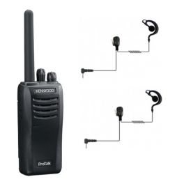 El PAR de Kenwood Protalk TK-3501 + 2 Auriculares gancho