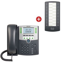 Téléphone IP Cisco SPA 509G + module d´extension Cisco SPA 500S de 32 touches