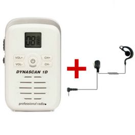 Pack Dynascan D1 blanco con su auricular