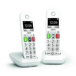 GIGASET E-290 DUO Blanc Téléphones DECT