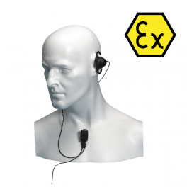 ATEX Approved D-Shape Earpiece for HT ATEX Series