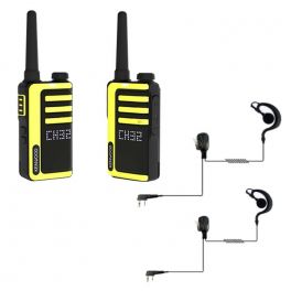 Pack Kenwood UBZ-LJ9SET + 2 écouteurs à écouteurs en forme de crochet d'oreille