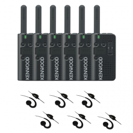 Set van 6 Kenwood PKT-23E + KHS-34