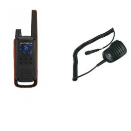 Motorola Talkabout T82 4-Pack + 4x Microphone Haut-parleur