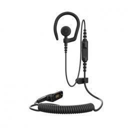 Mono écouteur avec microphone à tige, extra léger, PTT sur le cordon