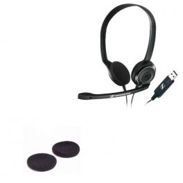 EPOS PC 8 USB + oreillettes en mousse (1 paire)