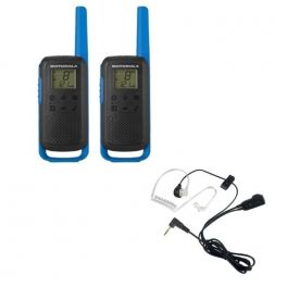 Motorola Talkabout T62 (Bleu) + 2x kit Bodyguard