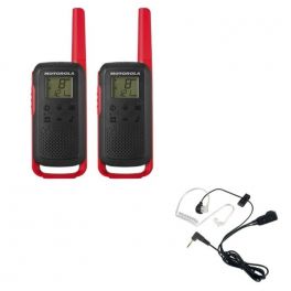 Motorola Talkabout T62 (rood) + 2x Bodyguard kit