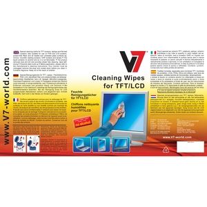 V7 - Lingette de nettoyage d'écran 100 unités