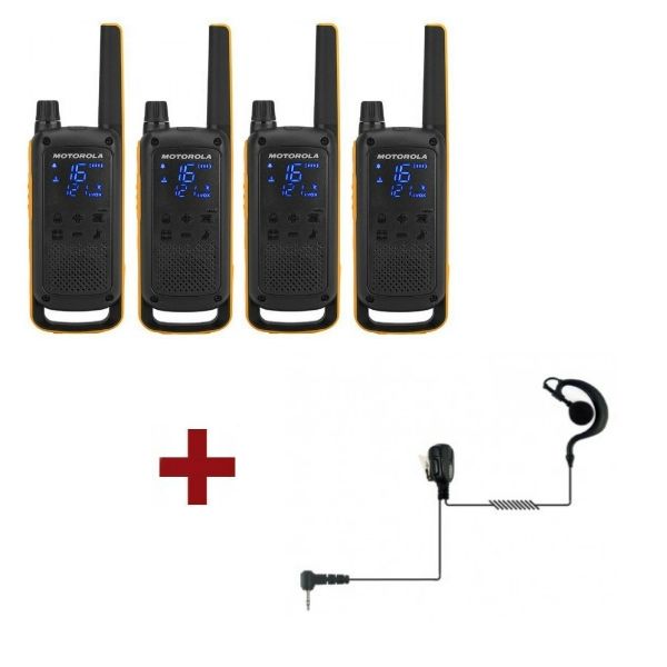 Motorola T82 Extreme quad + 4 kits écouteurs PTT