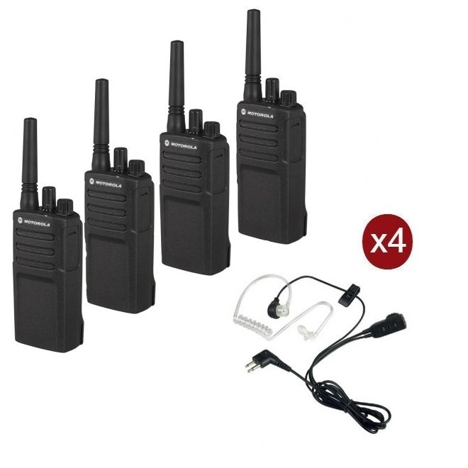 Pack de 4 Motorola XT420 avec 4 Kits Bodyguard