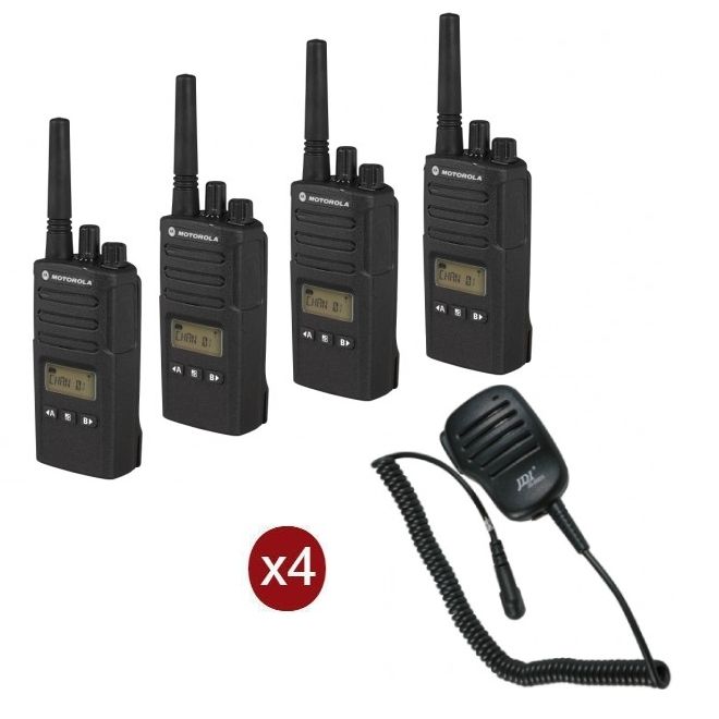 Pack de 4 Motorola XT460 avec 4 Micros Hauts-parleurs