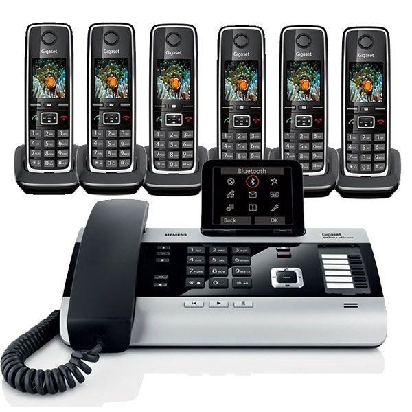 Pack Système téléphonique Gigaset DX800A + 6 téléphones sans fil C530HX