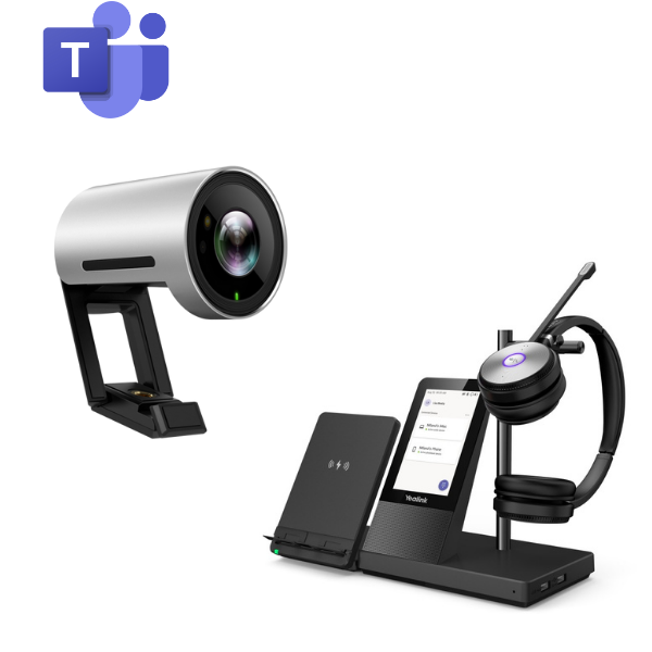 Yealink Hybrid Prokit : Webcam UVC30 + Combiné DECT WH66 Duo Teams