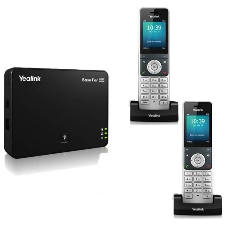 Téléphone IP DECT Yealink W60P + 1 combiné W56H supplémentaire