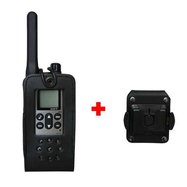 Housse en cuir résistant avec clip ceinture