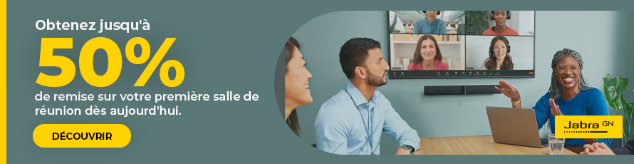 Obtenez jusqu'à 50% de remise sur votre première salle de réunion dès aujourd'hui