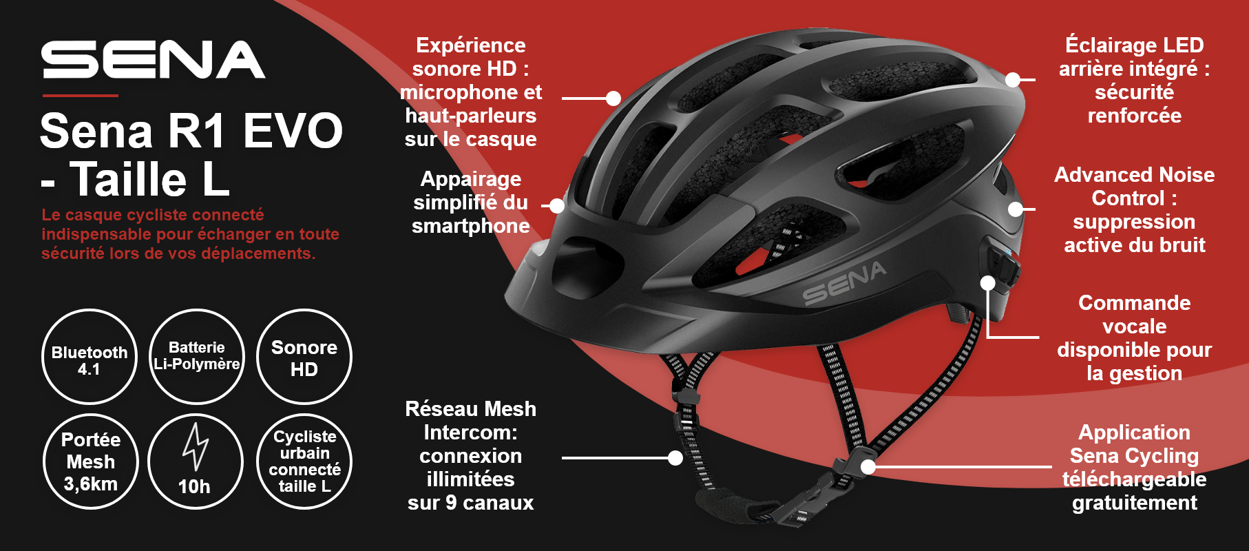 Sena R1 EVO - Taille L